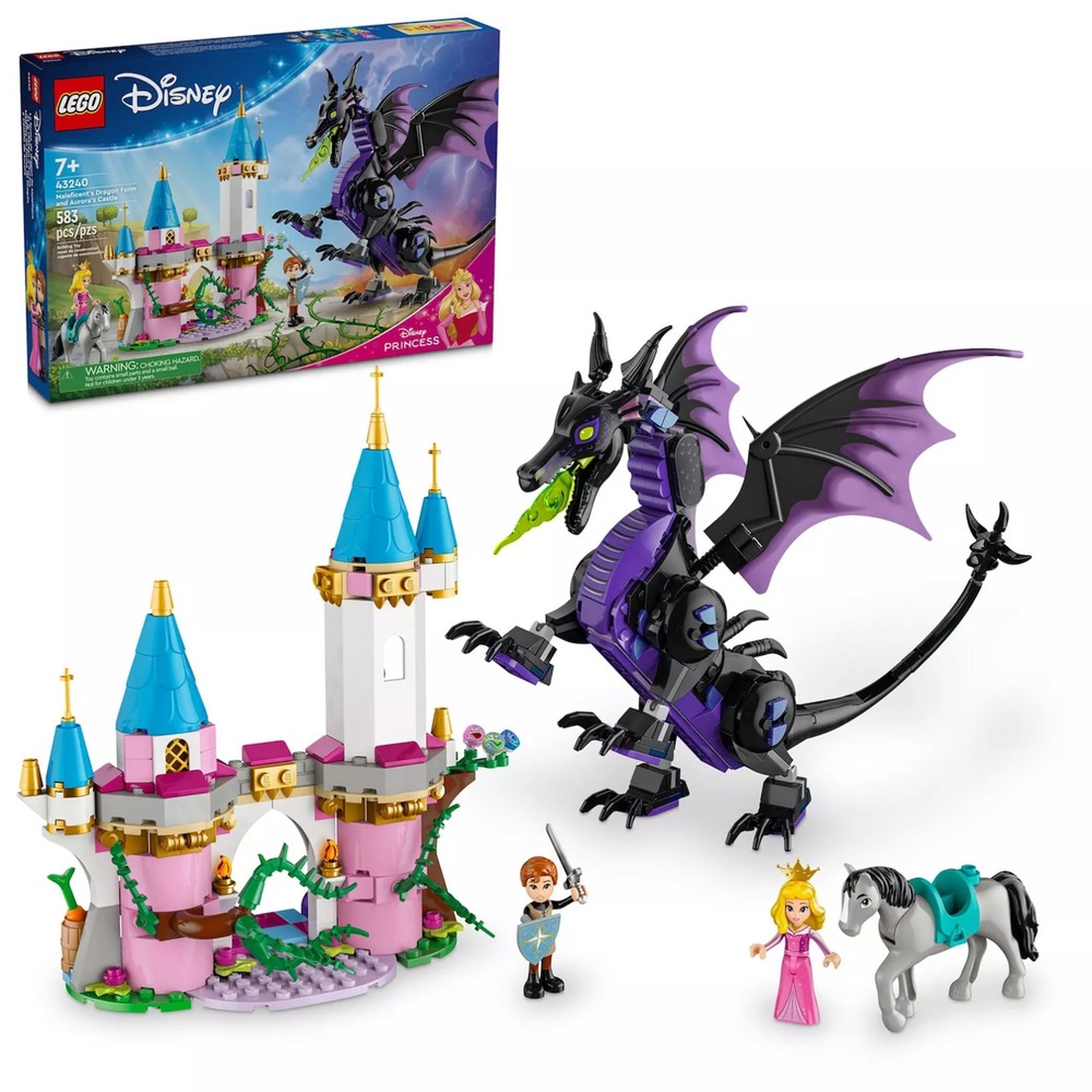 Lego Disney Princess Maleficent's Dragon Form & Aurora's Castle (583 pcs) 43240 - Picture 1 of 9